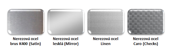 Farebné a nerezové prevedenie dverí výťahu