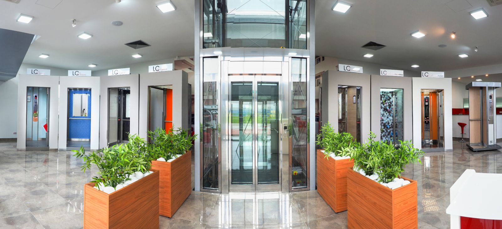Showroom výťahov Lift Components